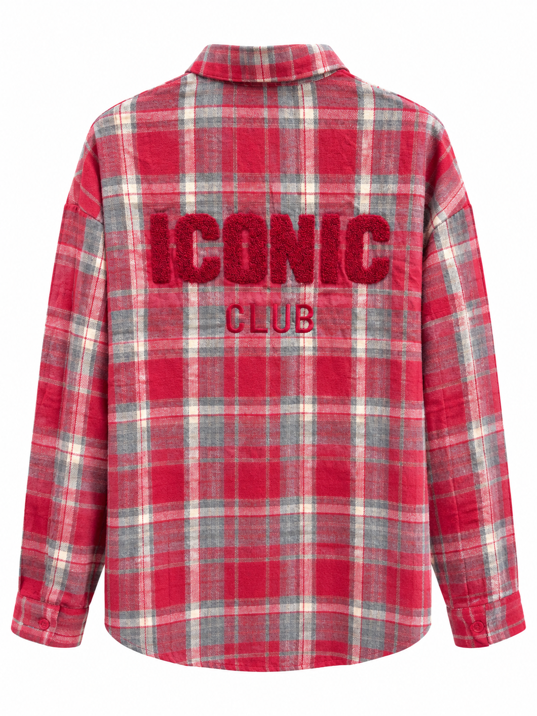 Ruit Blouse Iconic Rood
