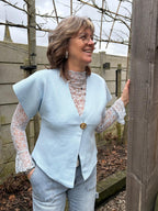 Kanten Top Bo Blauw