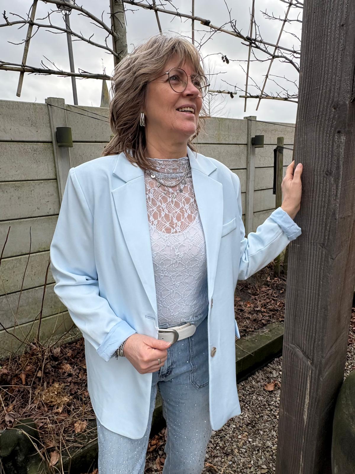 Kanten Top Bo Blauw