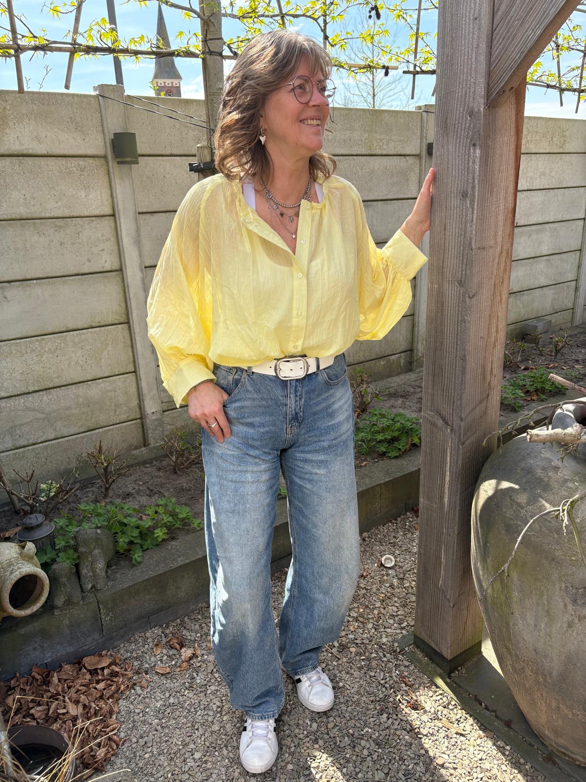 Blouse Annet Geel