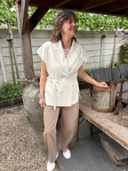 Kanten Top Mila Creme