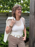 Kanten Top Mila Creme