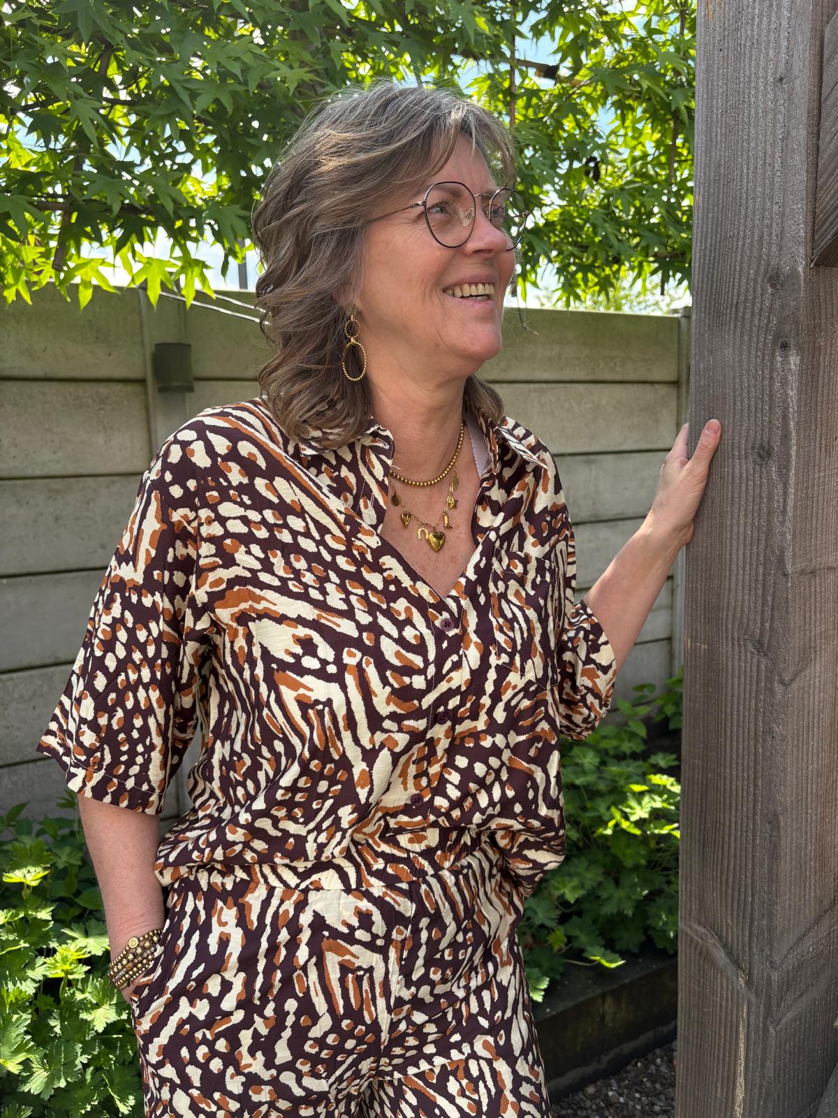 Blouse Joya Bruin