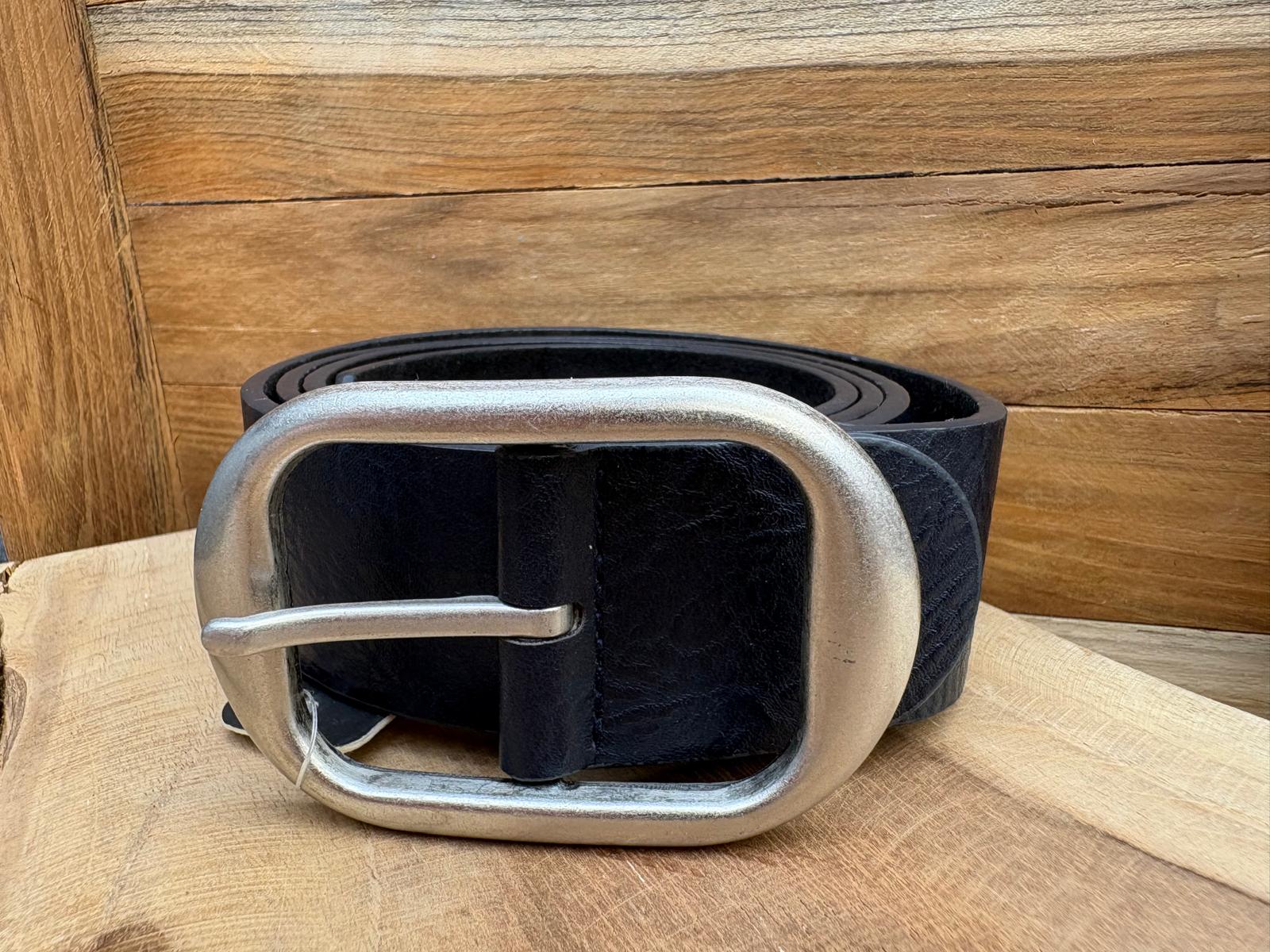 Riem Donkerblauw Zilver