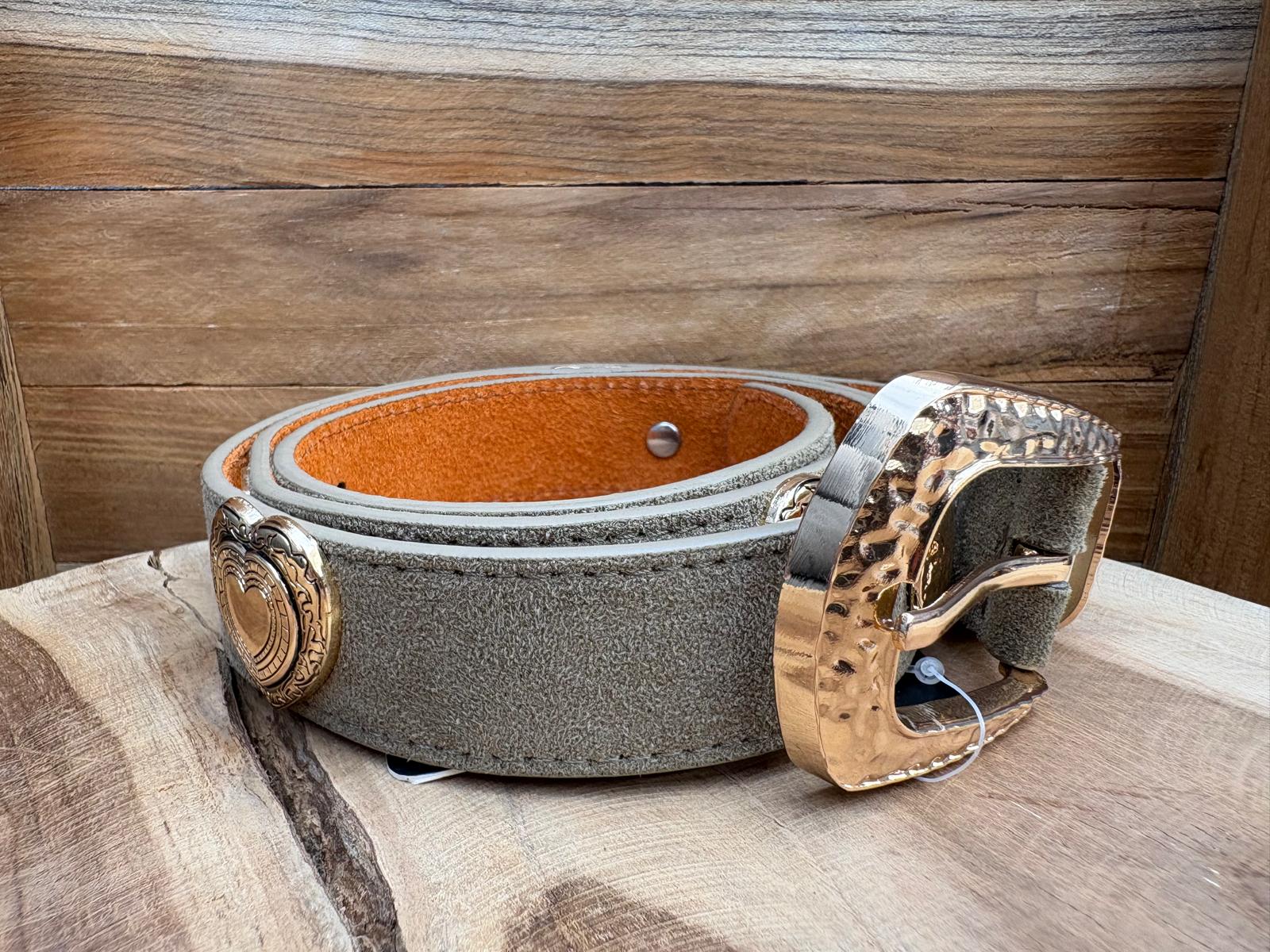 Riem Suede Groen/Goud