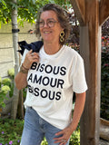 Ambika T-shirt Bisous Donkerblauw