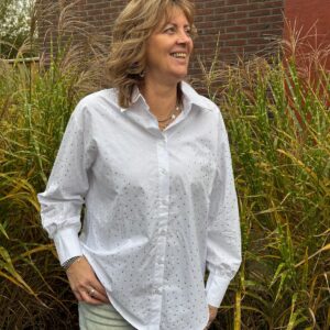 Ambika Glitter Blouse Wit